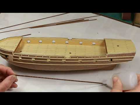 HULL-29- How to place the rub rails 3. HMS BEAGLE