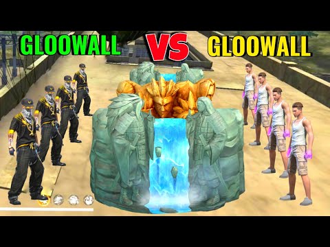 Gloowall vs Gloowall Skin Fight 😈 Hip Hop vs Adam 😎 New Gloowall Skin Challenge ⚡ Garena Free Fire 🔥