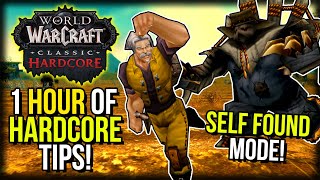 1 Hour Of Hardcore WoW Tips For SELF FOUND Mode! | Classic WoW