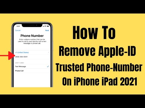 How To Remove/Delete Trusted Phone Number On Apple iD...