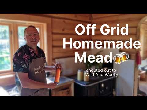 Making Honny Mead "Mjød" Award-winning recipe at Wilde And Woolly Homestead.