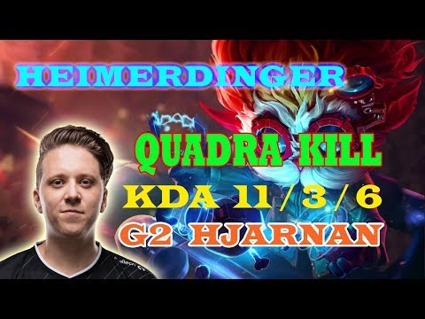 Korea Bootcamp - G2 HJARNAN Heimerdinger VS Irelia - Quadra Kill - Korea Ranked Solo HD