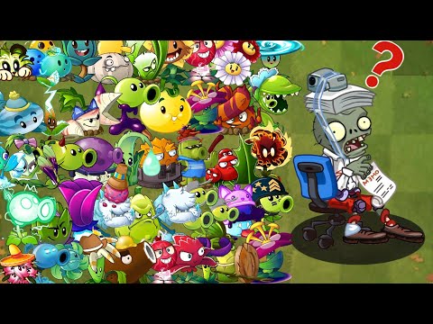 All Plant 1 Power Up VS ZCorp Chair Racer Attack || Who Will Win || PVZ2