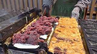 This is crazy! Red Bean BOMB Fish-shaped Bread (Bungeoppang) - Korean street food