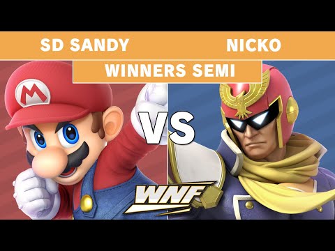 WNF 4.3 - SD Sandy (Mario) vs Nicko (Captain Falcon) Winners Semi Finals - Smash Ultimate