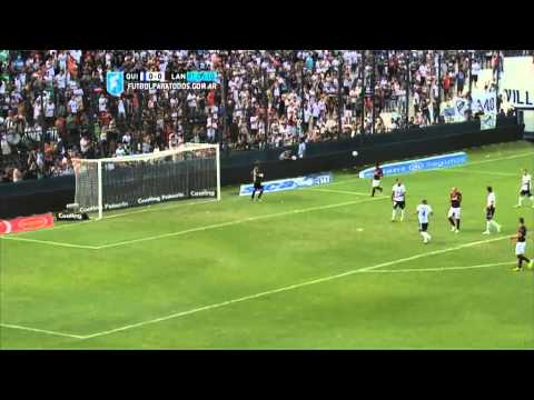 Atajada de Assmann. Quilmes 0 - Lanús 0. Fecha 1. Primera División 2015. FPT.