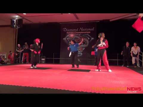 Ashley Fronden vs Robyn Lebuffe Women's Fighting at Diamond Nationals 2012