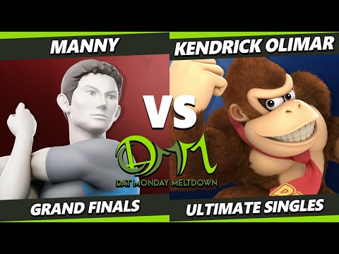 DAT Monday Meltdown 252 GRAND FINALS - Kendrick Olimar (Donkey Kong) Vs. Manny (Wii Fit Trainer) SSB