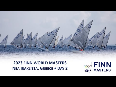 Highlights from Day 2 of the Finn World Masters at Nea Iraklitsa, Kavala, Greece