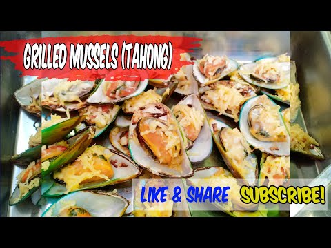 Grilled Mussels (Tahong) with Butter Garlic and Cheese