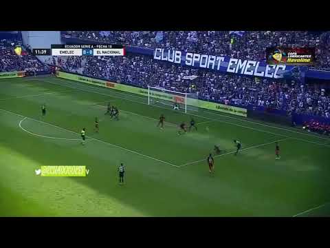 Emelec 3 El Nacional 1 fecha 10 2018
