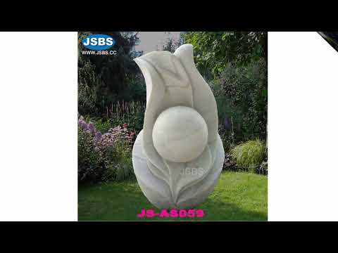 Abstract marble sculptures, for exterior decor