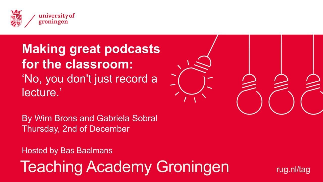 Making great podcasts for the classroom
