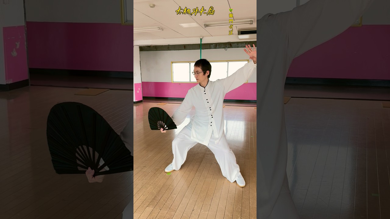 太极功夫扇#黄冬梅太極拳教室 興味のある方はぜひ一度見学に来てみて下さい。台东区上野/葛飾区立石にて毎週火曜日，土曜日，日曜教室に行っています連絡先電話080-2485-9956