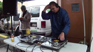 DJ Curse at the L.A. Beat Swap Meet