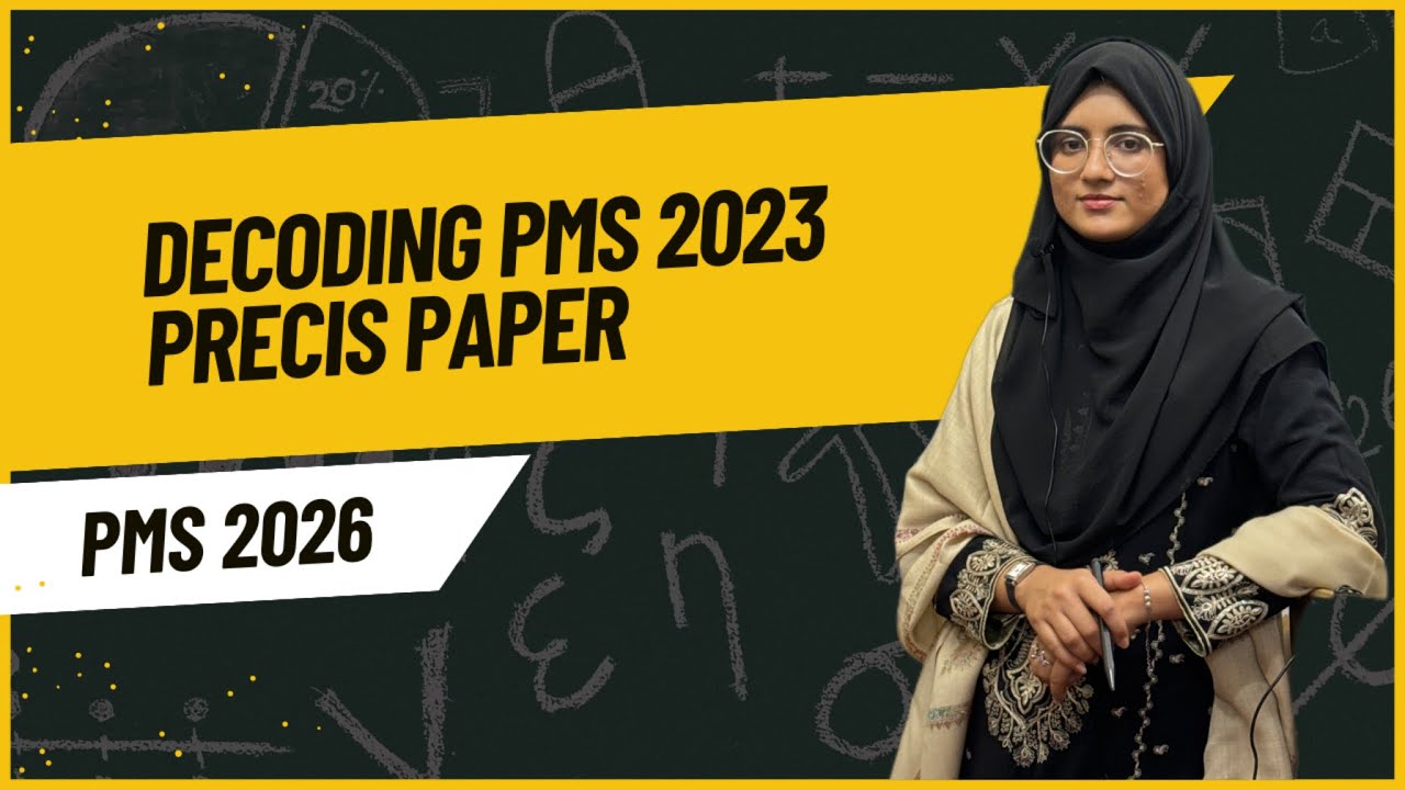 How to Attempt PMS 2023 Paper | Past Paper Decoding & Strategy Explained