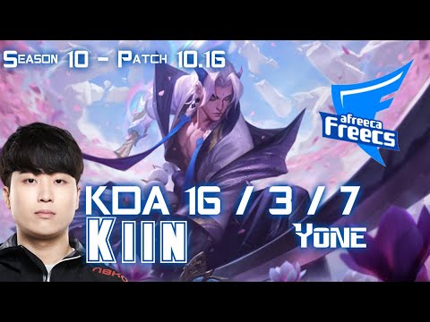 AFs Kiin YONE vs FIORA Top - Patch 10.16 KR Ranked