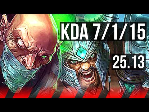 SINGED vs TRYNDAMERE (TOP) | KR Master | 25.13