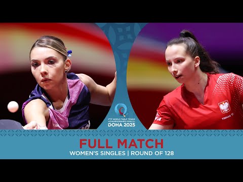 FULL MATCH | Bernadette Szocs vs Katarzyna Wegrzyn | WS R128 | #ITTFWorlds2025