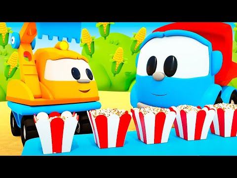 Leo der Lastwagen Cartoon. Leo und Co. machen Popcorn. Neue Folge