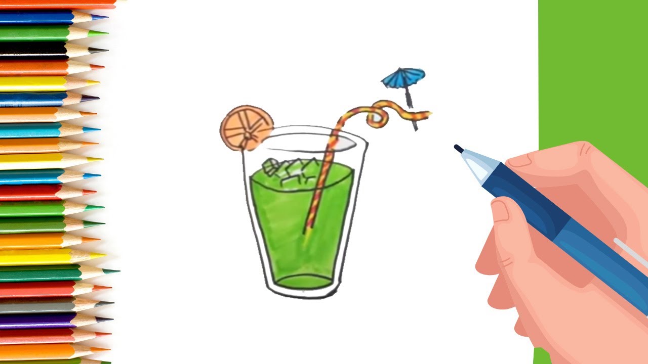 How to Draw easy Lemonade step by step for Kids   #shorts