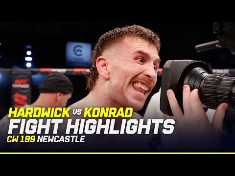 CRAZY FLYING SUBMISSION ✈️😱 | Daniel Konrad vs. George Hardwick | CW 199 Newcastle Fight Highlights