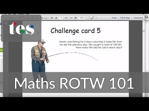 Maths ROTW 101 - KS2 Maths Investigations