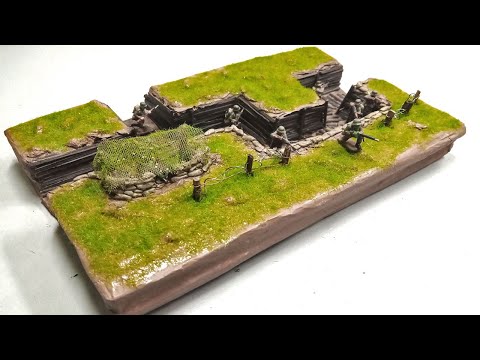WW1 Trench 1/72 Scale DIY How to Build Part II