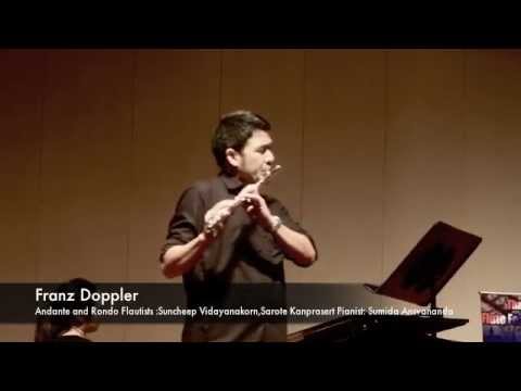 Franz Doppler Andante & Rondo for 2 Flutes and Piano