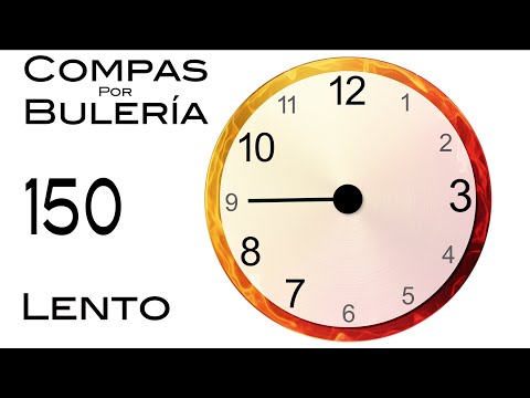 Compas por Bulerías.  150 BPM.  Lento.  Metrónomo Flamenco