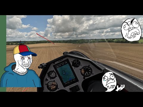 Outlanding Ventus B Außenlandung