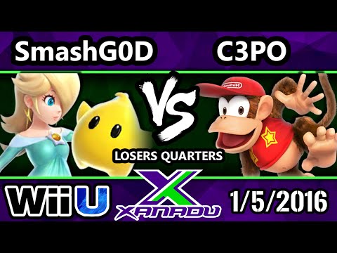 S@X 131 - HE | SmashGOD (Rosalina) Vs. C3PO (Diddy) SSB4 Losers Quarters - Smash Wii U - Smash 4