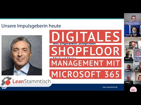 LeanStammtisch Frankfurt - Aufzeichnung: Digitales Shopfloor Management mit Microsoft 365