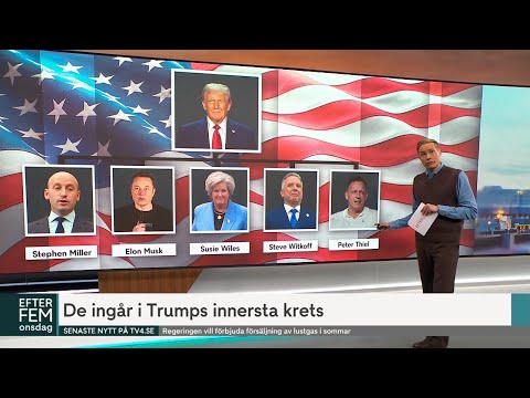 De ingår i Trumps innersta krets – nyckelpersonerna bakom besluten | TV4 Nyheterna | TV4 & TV4 Play