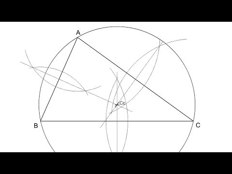 Circuncentro de un triángulo (mediatrices-circunferencia circunscrita)