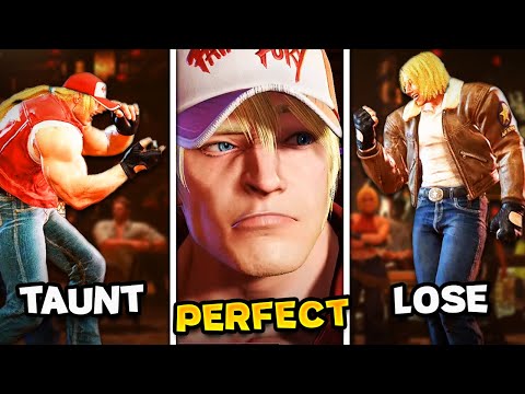 Street Fighter 6 - All TERRY Animations (Perfect, Taunts, Special Moves)