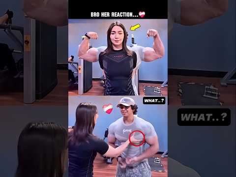 BRO GIRLS REACTION 🥶 #bodybuilder #shortsviral #editing #video #fyp
