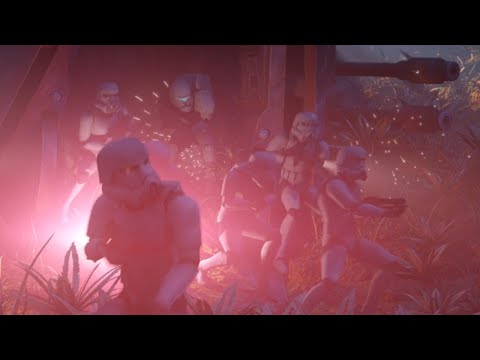 Crosshair and Omega fight Stormtroopers - The Bad Batch Season 3 Episode 3
