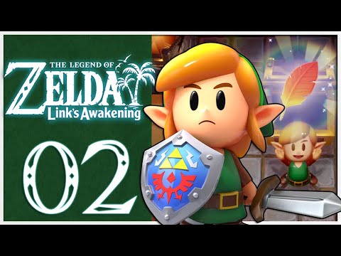 Legend of Zelda Link's Awakening Remake Walkthrough Part 2 Tail Cave Dungeon (Nintendo Switch)