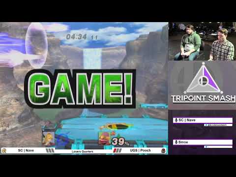 UGS | Pooch (Sheik) vs SC | Nave (Zero Suit Samus) - Tripoint Smash 92 Losers Quarters
