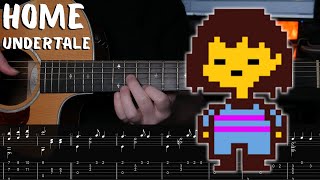 Home - Undertale - Fingerstyle Guitar Tutorial + TAB