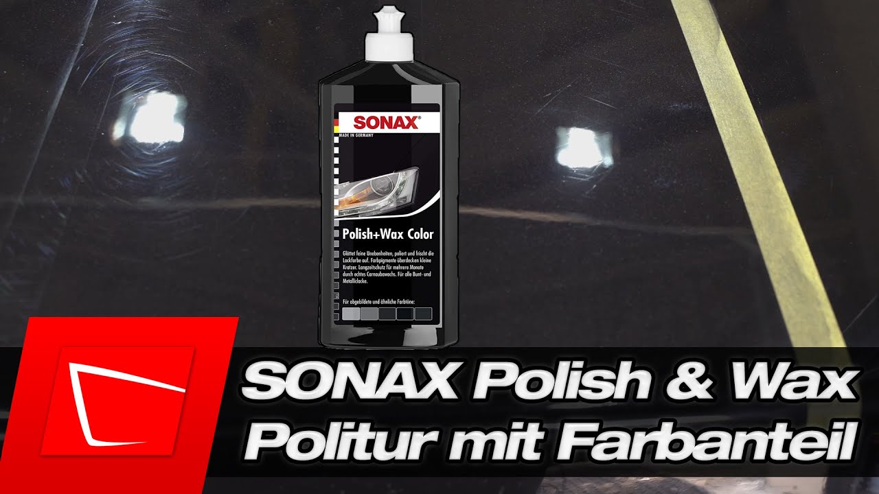 SONAX Polish Und Wax Color Weiß Politur + Politur Ball + Microfas, 27,49