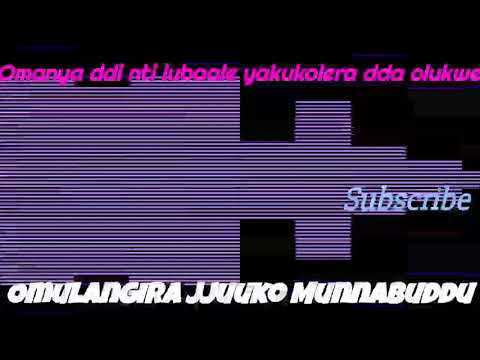Omanya ddi nti lubaale yakukolera dda olukwe? - Omulangira Jjuuko Munnabuddu