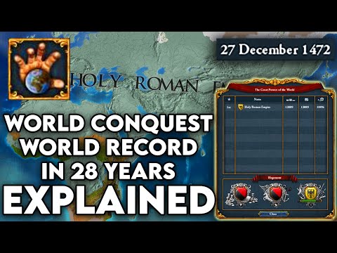 EU4 True One Tag World Conquest Speedrun in 1472 (former WR) Explained