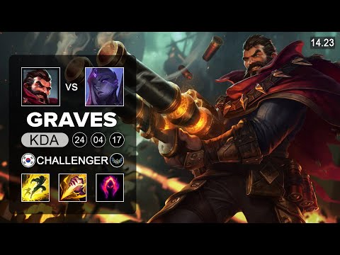 Graves vs Bel'Veth Jungle - KR Challenger - Patch 14.23 Season 14