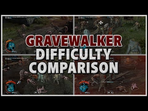 [Shadow of War] INSANELY HARD! - Gravewalker Difficulty Comparison