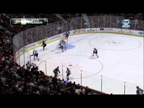 Kyle Palmieri goal 1 Feb 2013 Minnesota Wild vs Anaheim Ducks NHL Hockey