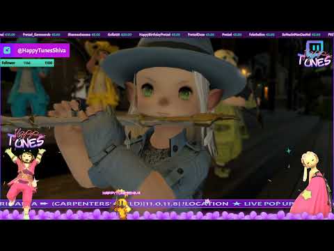 #ffxiv ★ LIVE POP UP ★ Happy Tunes ★ DC Light ➨ Shiva ➨ New Gridania ➨ (Carpenters’ Guild)|11.0,…