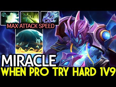 Miracle- [Arc Warden] When Pro Try Hard 1v9 Epic Game 7.21 Dota 2