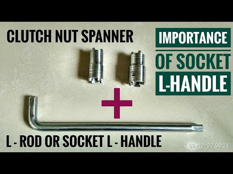 You must buy L Rod with clutch nut spanner | L Handle with clutch removal tool